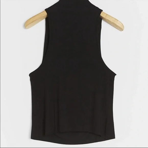 Anthropologie Delissa Black Cowl Neck Top NWT Women’s Size Large - Picture 2 of 5